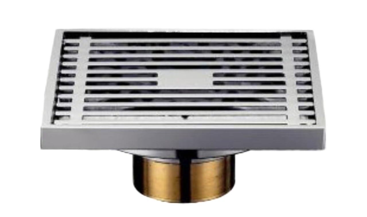Stainless Steel Drainage Grate, Drain Cover Square Floor Waste Grates Bathroom Shower Drain(Color 1)