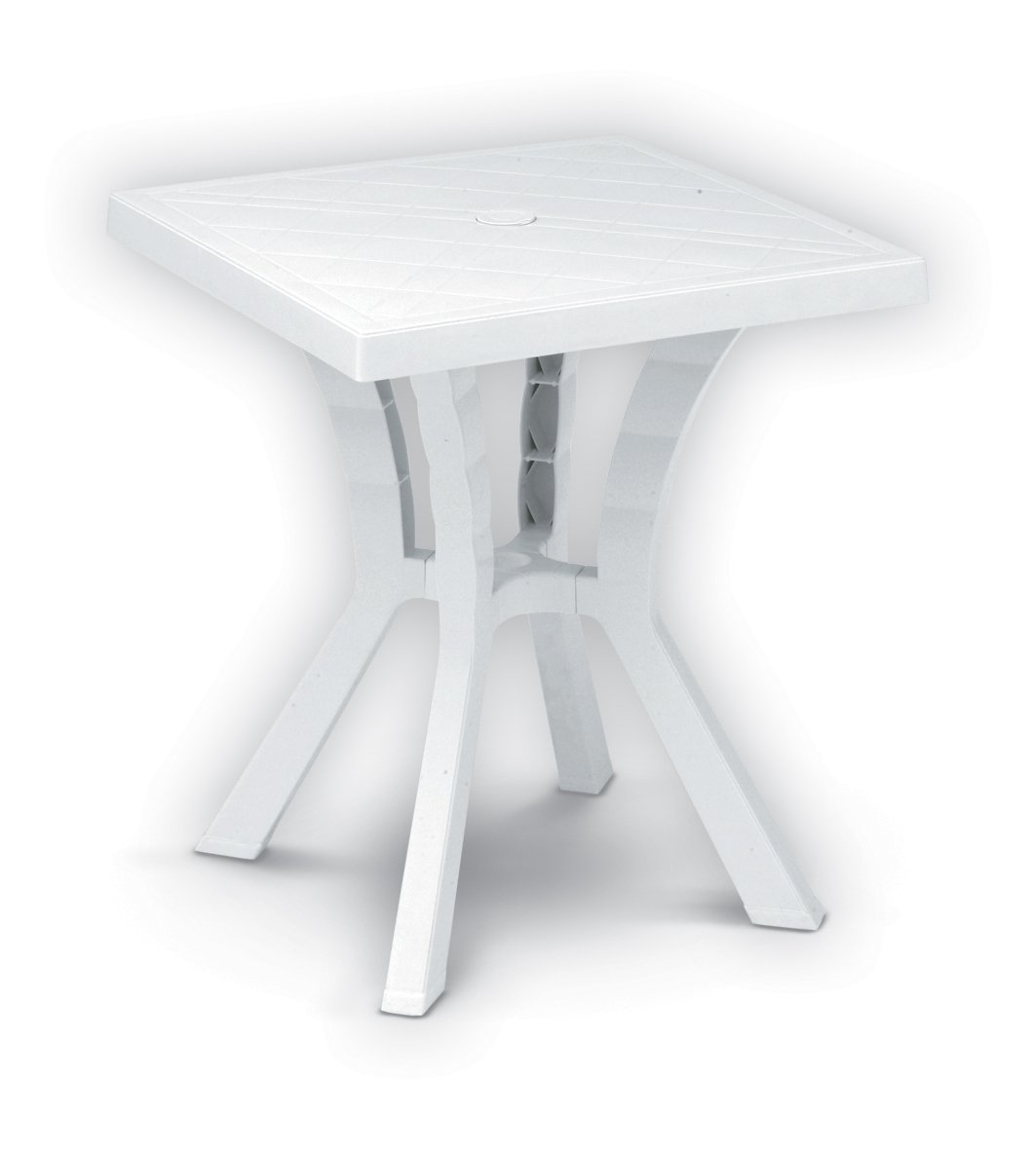 TAVOLO QUADRATO RIGOLETTO BIANCO 60X60 ARREDO GIARDINO BAR