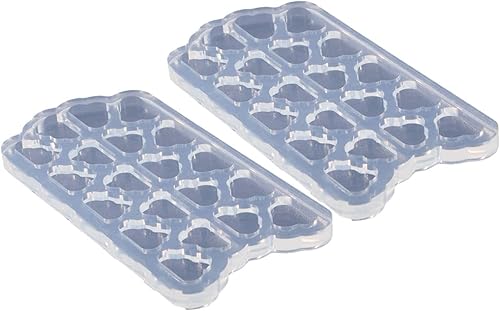 Miniatura 9 de AMZTOART 2 piezas de mini tachuelas de agua superbrillantes de resina UV, moldes de epoxi para manualidades, moldes de silicona, molde de chocolate