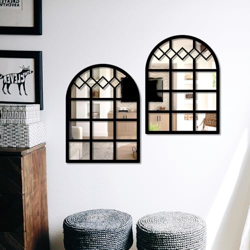 Image of Sehaz Artworks Home Decoration Items for Living Room | Jharokha Wall Decor Item for Living Room | Wall Hanging Decoration | Wall Decor Items for Bedroom | Decorative Mirror for Wall Decorations