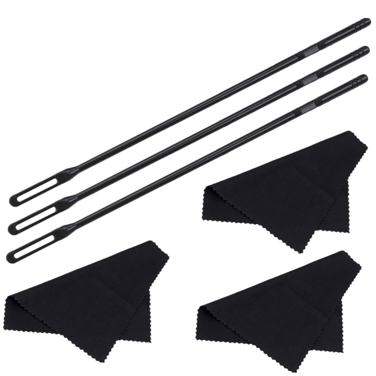 OFFSCH Musical Instrument Cleaning Kit Flute Repair and Maintenance Set Super Soft Cleaning Cloth and Long Cleaning Rod for Flutes Saxophones Clarinets