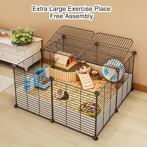 Cage chat intérieur HJMMWT enclos blanc amovible anti-fuite - 6