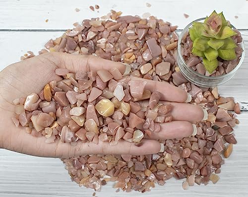Crocon 1/2 LB Crushed Pink Opal Raw Chips Bulk Crsytal Stone Natural Quartz - Image 3