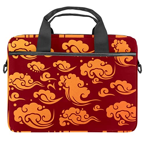 Funda de portátil 13.3 pulgadas multicolor con estampado de nubes para oficina y universidad