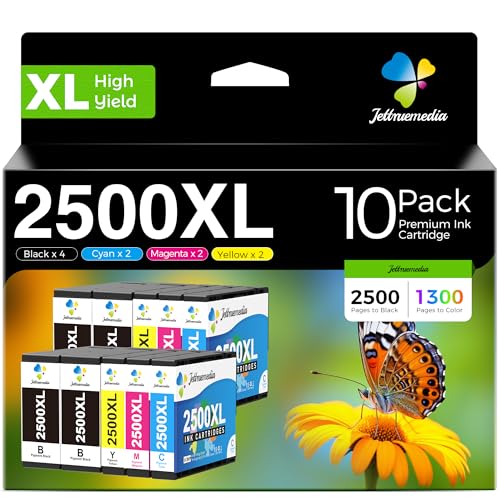 Cartouches d'encre 2500XL compatibles anti-blocage Canon Maxify MB5155