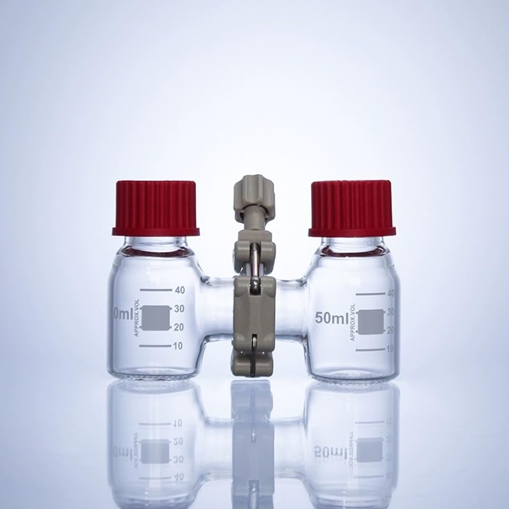 Najnowszy dwukomorowy reaktor MFC do elektrolizy mikrobiologicznej - przyrząd laboratoryjny o wysokiej zawartości szkła borokrzemowego(500ml)