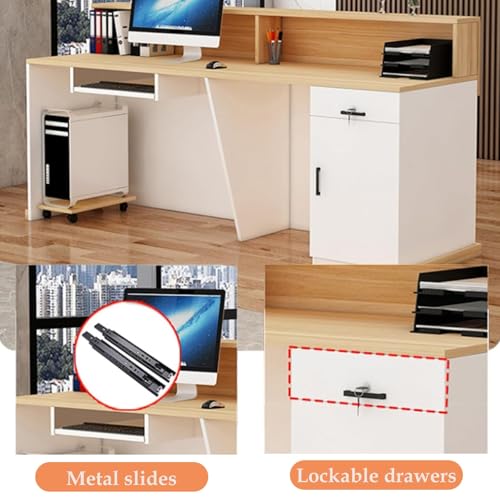 Scrivania regolabile in altezza con serratura Ders moderno tavolo da ufficio per uso professionale perfetto per worpaces e aziende
