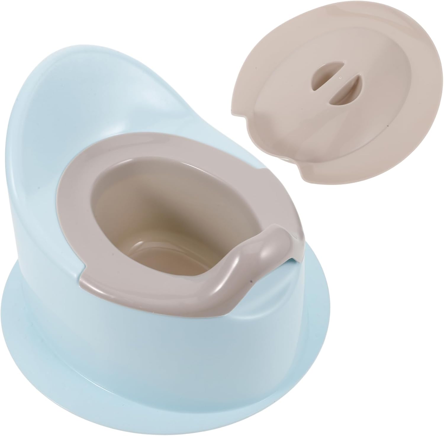 HOMSFOU Potty Training Toilet Seat for Toddlers Lightweight Portable Potty Chair for Travel and Daily Outings Easy to Carry Non-tipping Design for Stress Training