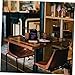 Angoily Blackboard Sided Wedding Chalkboard Wood Home with for Notice Shop A Size Chalk Small Desktop