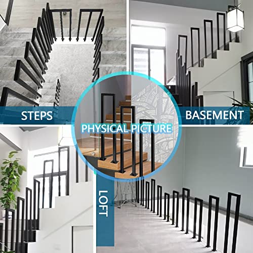 Rampe d'escalier de transition style industriel de 55 cm - 6