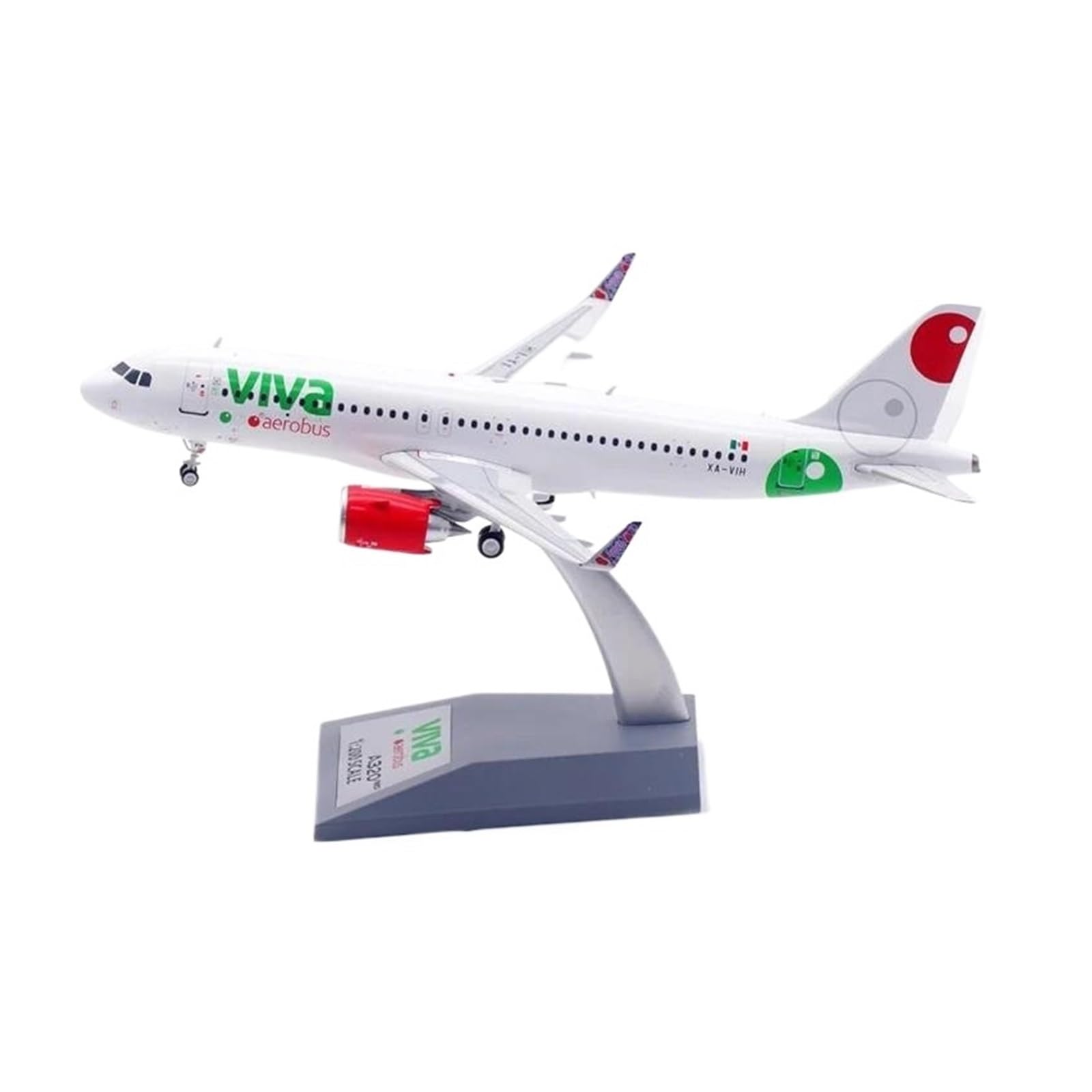 Must-have dla kolekcjonerów Modele samolotów w małej skali 1:200 Dla Viva A320 XA-VIH Mini Odlewane ciśnieniowo modele samolotów ze stopu Realistyczne modele Zestaw do budowania modeli czerwonych