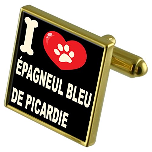 Gemelos Épagneul Bleu de picardía para evitar puños sueltos y clip contra carteras grandes
