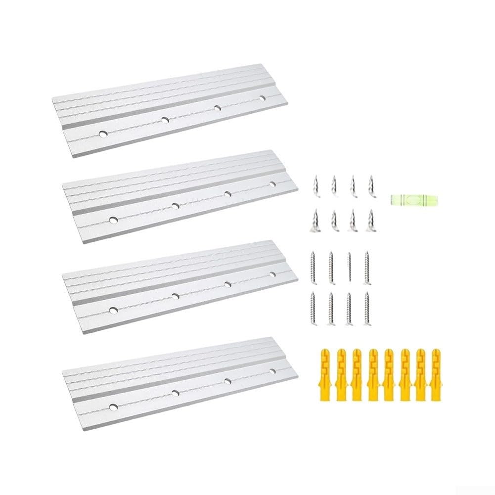 Kit Montaje Pared Aluminio 8" Flotante Kit Montaje Pared Aluminio