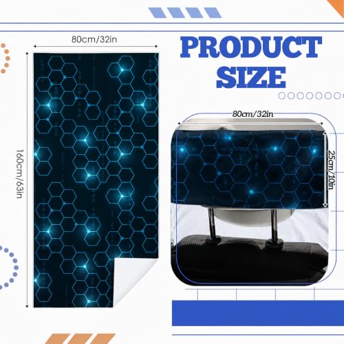 Image of Hahafelt 2 Pack Car Seat Towel Cover with Storage Bag, Hexagonal