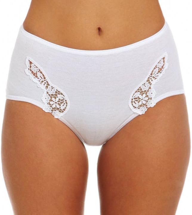 Calida Women's Feminine Sense Brief Panty, 22451, White, XL - Image 3