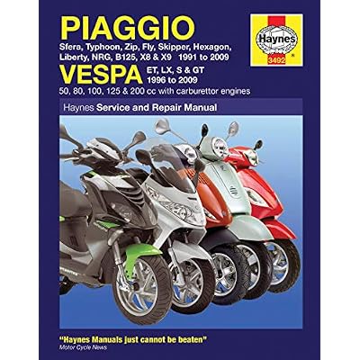 Piaggio/Vespa Scooters Service and Repair Manual