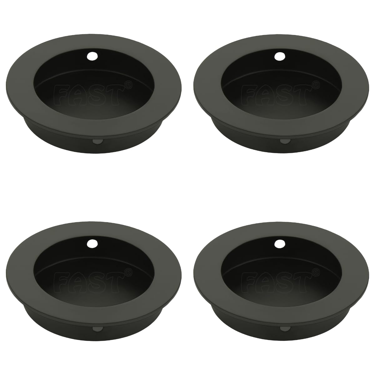 FAST Chest SS Round 2.5 Inch Cabinet Concealed Sliding Handle for Wardrobe & Cupboard Door, Also Pull Drawers 4pcs (Black)-image-7