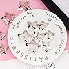 BOFUNX 12 Stücke Stern Haarspangen Silber Y2K Haarschmuck Pentagramm Hair Clips für Mädchen und Frauen, 2 Größe 3cm 4cm #2