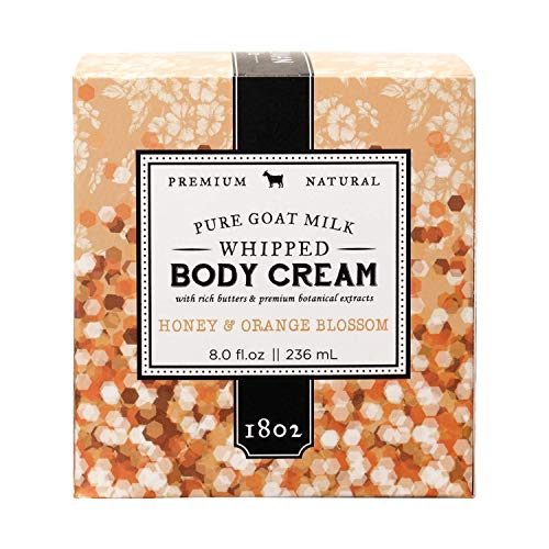 Beekman 1802 - Whipped Body Cream - Honey & Orange Blossom - Goat Milk Body Butter, Daily Hydration For Dry Skin - Naturally Exfoliating Body Cream For Sensitive Skin - Goat Milk Bodycare - 8 Oz #TOP1