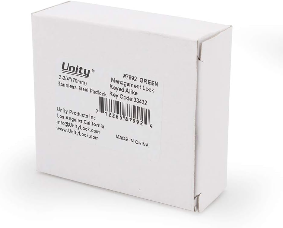 Unity Same Keyed Green Disc Padlock 2-3/4" (70mm) Premium self Storage Management Lock Truck, Trailer, Warehouse, Van (15)