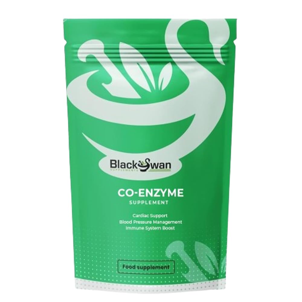 Black Swan Co-Enzyme Softgels - 300mg Q10 Antioxidant Formula Anti Ageing Joint Health Support Natural Supplement - 30 Pills 1 Month Supply