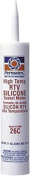 Permatex 230-81409#26 High-Temp Rtv Silicone Gasket Maker 11 Oz