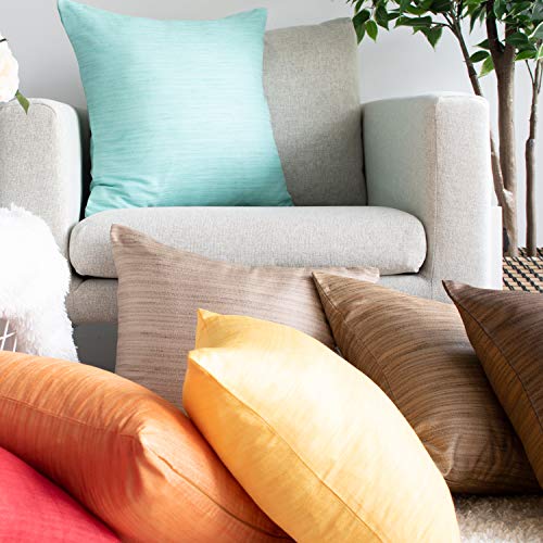 Image of The White Petals Black Throw Pillow Covers for Sofa, Couch & Bed (16x16 inch, Pack of 2)