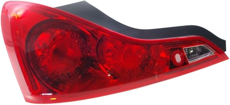 Tail Light Bulb Driver Side Red Lens W/Bulb Tail Lamp for Infiniti for G37 Base 08-12 & Journey/Sport 08-13 & X 09-13 & IPL/X Sport 11-13 for Q60 Base/Journey/S/Sport 14-15