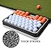 Xiuhonggg 50-Ball Capacity Golf Hitting Tray | High-Capacity Auto-Feeder for Practice | Stop Chasing Balls with Our All-Weather Design | Compatible with All Hitting Mats & Nets (Black)