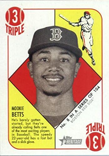 2015 Topps Heritage '51 Collection #8 Mookie Betts Baseball Card *