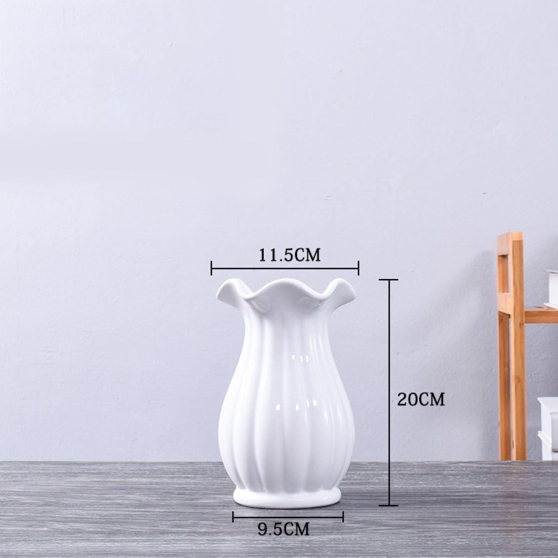 Amazon.co.jp: YJFFQ 花瓶 陶器 11*20cm フラワーベース 25cm 花器