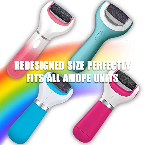 10 Extra Coarse Replacement Roller Refill Heads For Amope Pedi Electronic Perfect Foot File With Diamond Crystals (Pack Of 10) Black #TOP1
