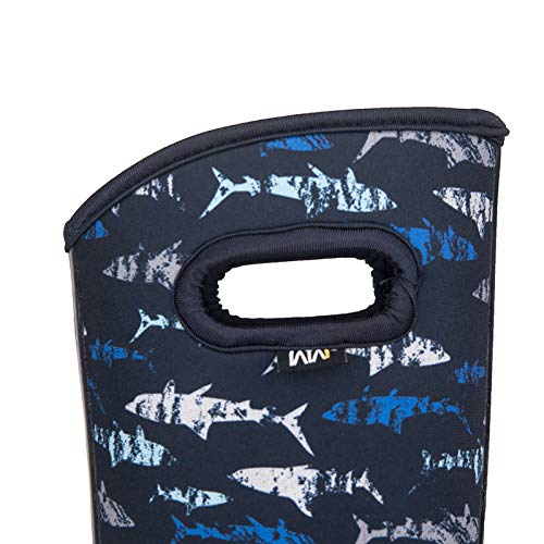 Wtw Waterproof Sharks Neoprene Rubber Rain Boots For Kids Winter Warm Outdoor Durable Rain Shoes For Boys #TOP4