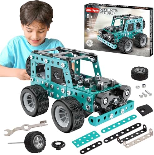 Jixin Xyzhi Buildable 3D Metal Engineering Kit 194-Piece STEM Set...
