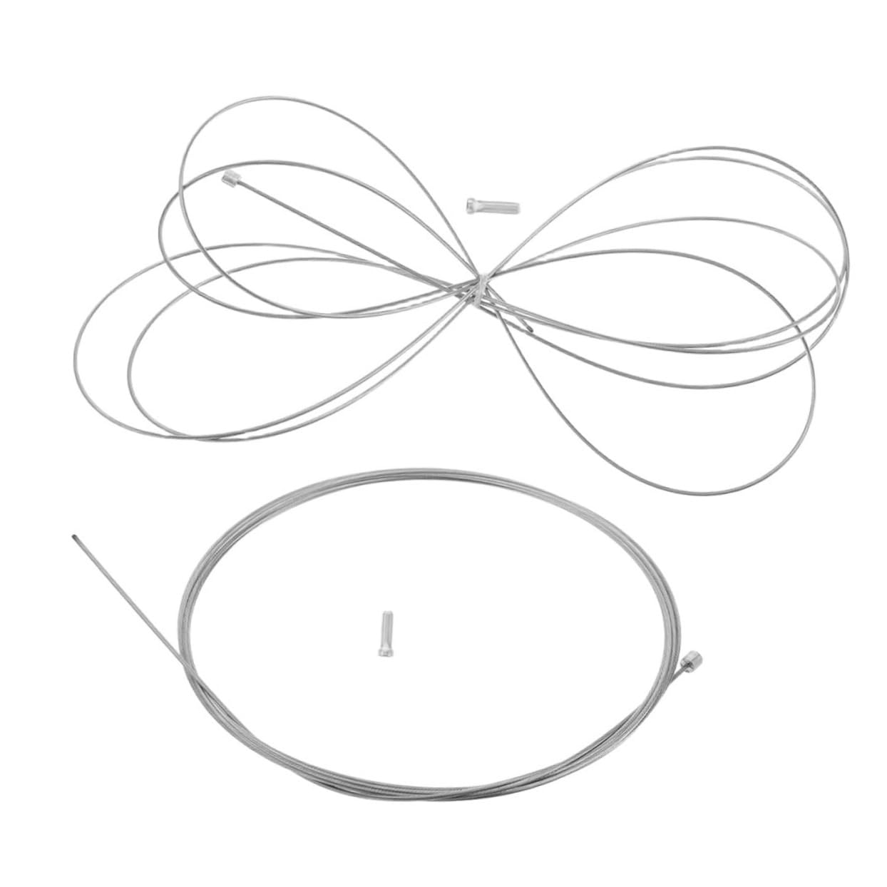 Sosoport 2Pcs Stainless Steel Bike Gear Cable Inner Wire for Mountain and Road Bikes High Precision Brake Line for Reliable Cycling Performance