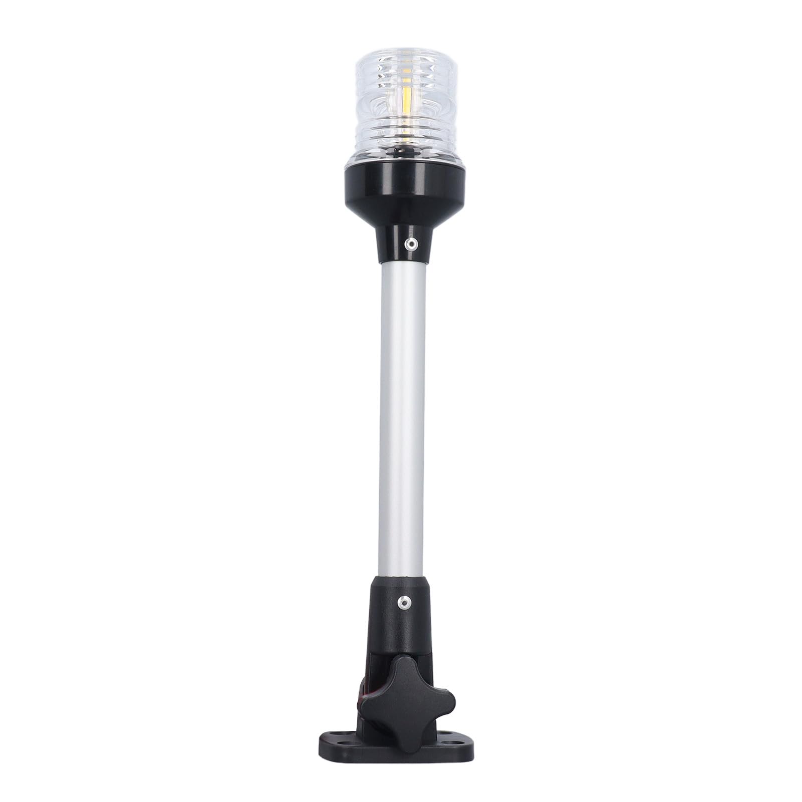 Yctze Luce di Poppa per Barca LED 12 Pollici Ripiegabile a 360 Gradi per Navigazione su Pontone, Pesca e Motoscafi - Impermeabile IP66, Alta visibilità 2NM, Struttura in Alluminio e PC, 12V‑24V