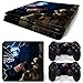 46 North Design Ps4 Slim Playstation 4 Slim Pegatinas De La Consola Zombie Horror + 2 Pegatinas Del Controlador
