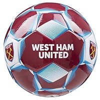 West Ham United F.C. Football Soccer Ball for Adults Teenagers Kids Training Football Size 3, 4 or 5 West Ham Merchandise (Burgundy, Size 3)