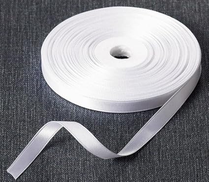 ブーケプルズ用リボン サテン地 ホワイト 純白 ９ミリ幅30mブーケリボンプルズマニュアル付 リボン 通販 Amazon