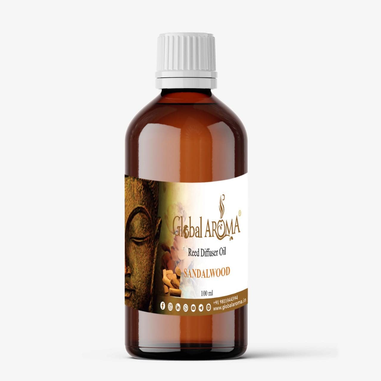 Global Aroma Reed Diffuser Refill Oil of Sandalwood Fragrance for Home Room Office & Washrooms- 100ML (B0C1KQVKN5) Amazon Price History, Amazon Price Tracker
