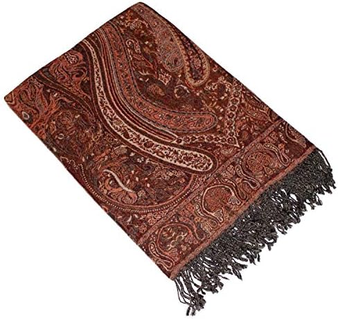 Lorenzo Cana Herrenschal Damast - Edler Schal Aus Viskose & Seide Mit Paisleymuster