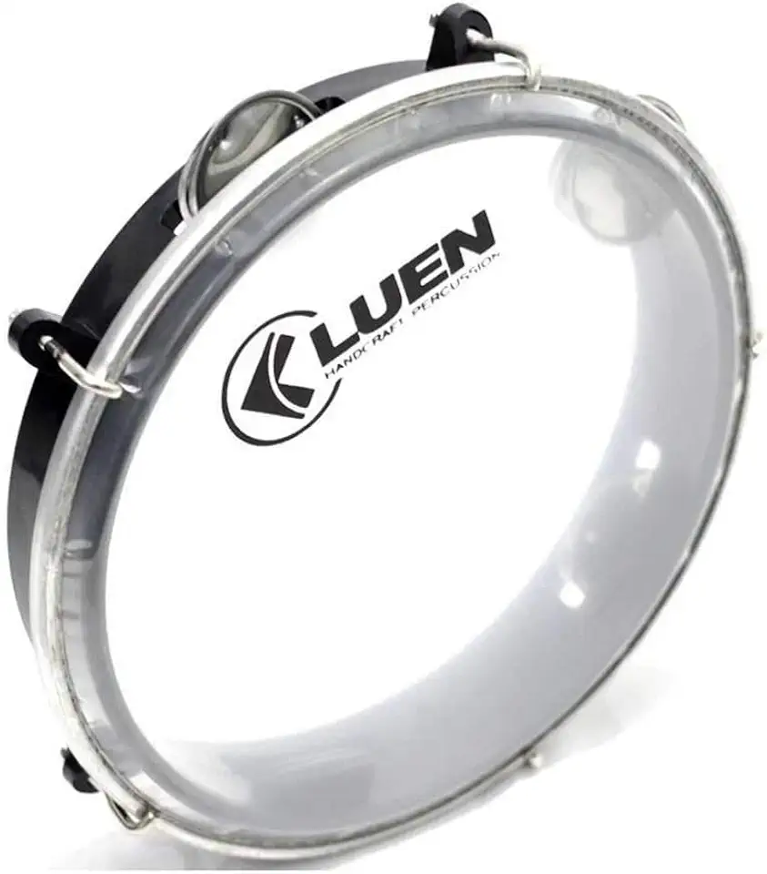 Pandeiro Abs Preto Junior Pele Cristal 08'