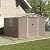 Kullavik 10FT x 8FT Outdoor Storage Shed with Window and Lockable Doors,Waterproof Metal Garden Tool Shed,Galvanized Steel shed for Backyard,Garden,Patio