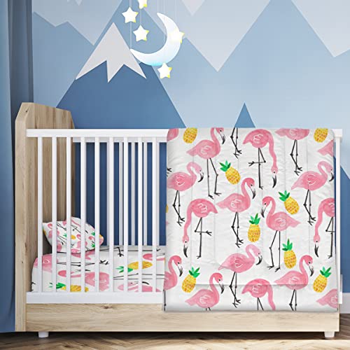 ARIGHTEX Flamingo 4 Piece Toddler Bedding Set