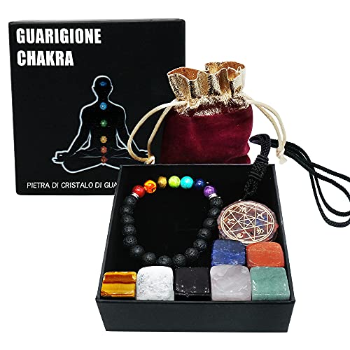 Set 8 Pietre Chakra Naturali - Cristalli Per Guarigione E Meditazione - Foto 4