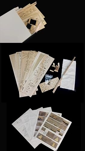 Miniatura 7 de GAWEGM Kit de modelo de barco de madera para adultos, 1902 Benjamin W.Latham Escala 187, juego de accesorios de lujo, colecciones, competencia hecha