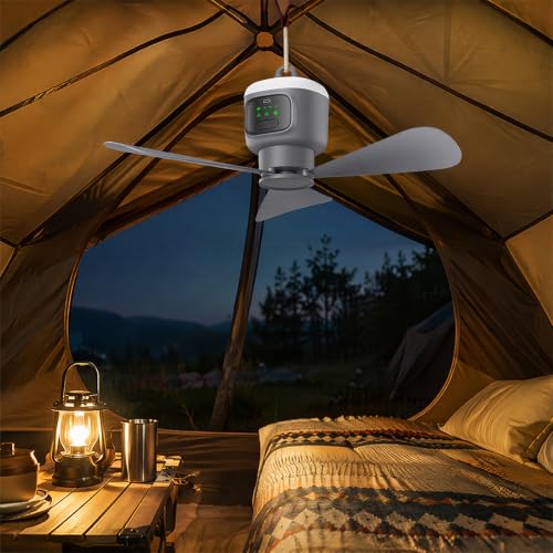 Evita el calor en tu tienda con el mini ventilador de techo inalámbrico a batería 5