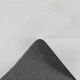 Paco Home Teppich Wohnzimmer Kunstfell weich waschbar modern elegant pflegeleicht Felloptik Uni Seidenglanz flauschig Hochflor, Grösse:120x160 cm, Farbe:Weiß