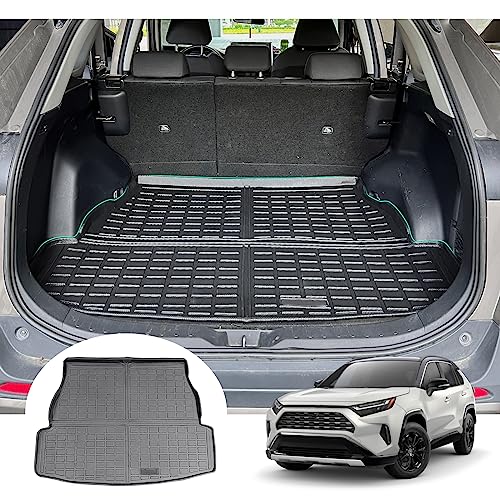GAFAT Toyot-a RAV4/Hybrid 2019-2024 2025 Kofferraummatte, Leicht zu Falten, TPE