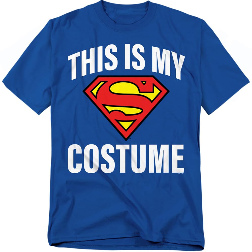 Popfunk Superman Halloween This is My Costume Adult T-Shirt